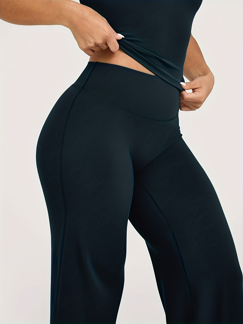 Wide Leg Yoga Pants for Women High Waist Buttery Soft Flare Leggings Plus Size Stretchy Workout Pants for Gym Fitness Training Casual Wear All Season S M L XL