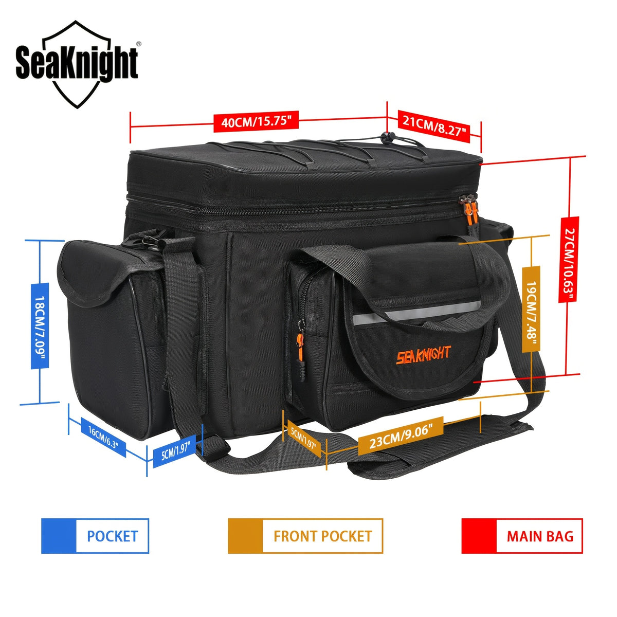 Fishing Tackle Bag Camouflage Durable Nylon Shoulder Carry Fishing Gear Bag for Hiking Travel Lure Storage Organizer