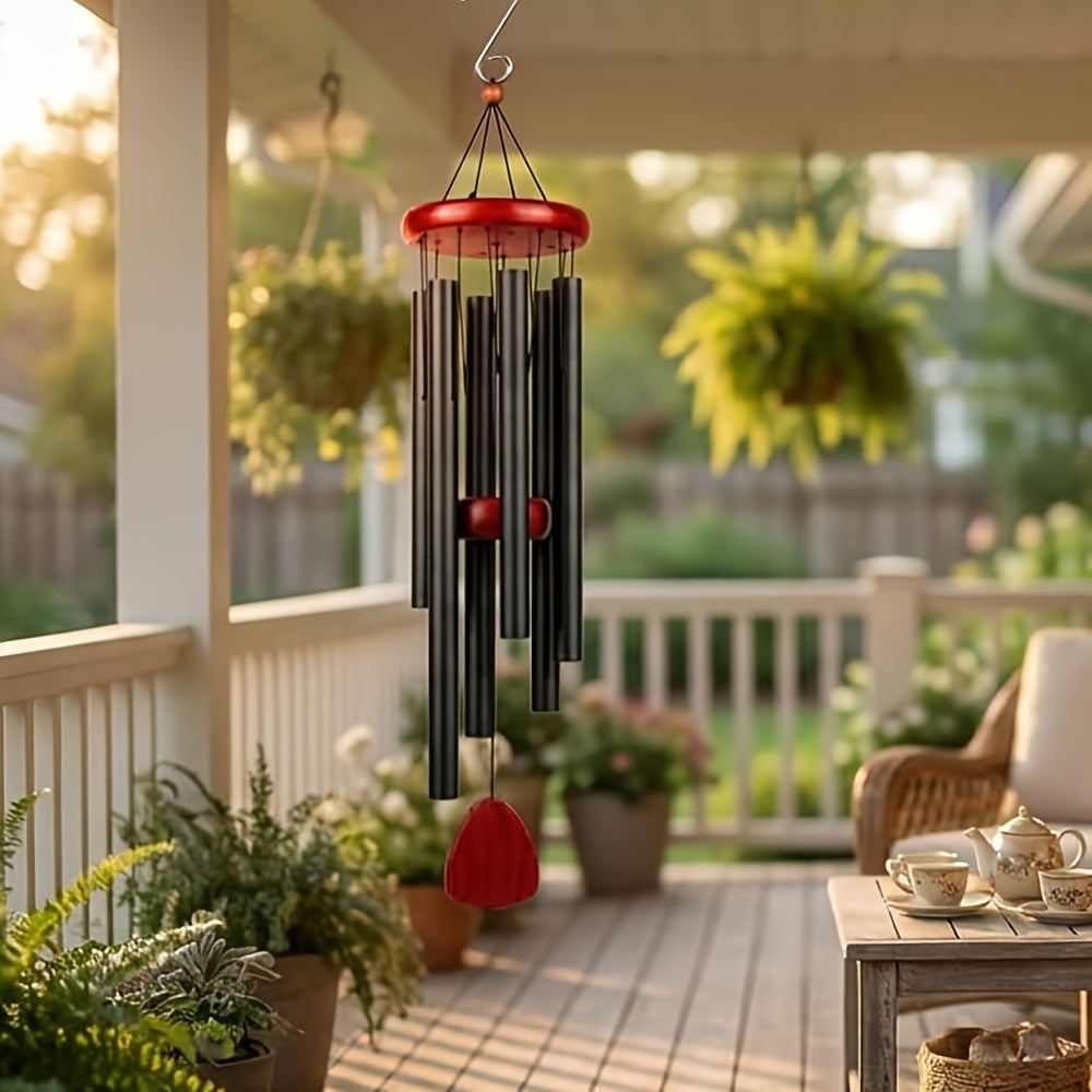 Deep Tone Wind Chime Outdoor Large Metal Tubes Soothing Sound for Garden Patio Porch Home Decor Gift