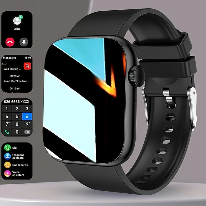 Smartwatch with Calling & Fitness Tracking – 2.01" Touch Screen Smart Watch for Men & Women, Steps, Calories, Call & Message Alerts, Android & iPhone Compatible