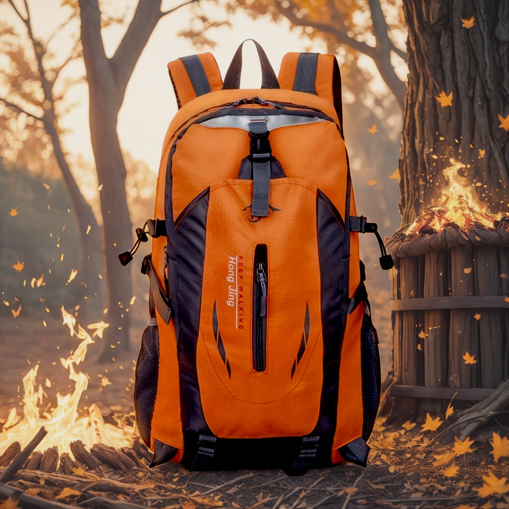 Hiking Daypack 25.8L Adjustable Torso Outdoor Mountaineering Travel Backpack for Day Trips Camping Sports Red Blue Black Orange