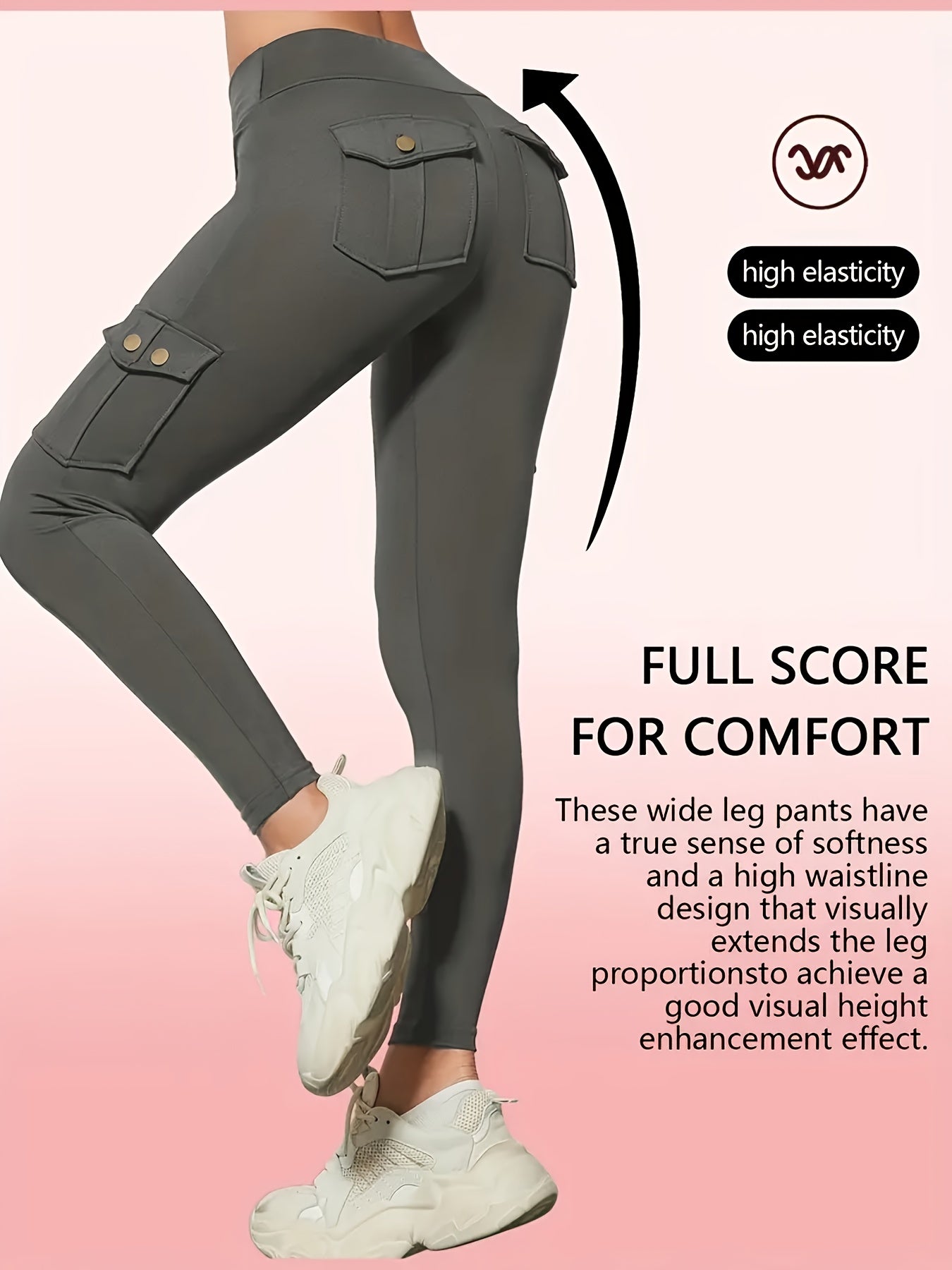 Women's Compression Leggings 3-Pack High Waisted with Flap Pockets Button Design All-Season Elastic Running Yoga Gym Sports Leggings Black Blue Gray Pink Red M-XXL