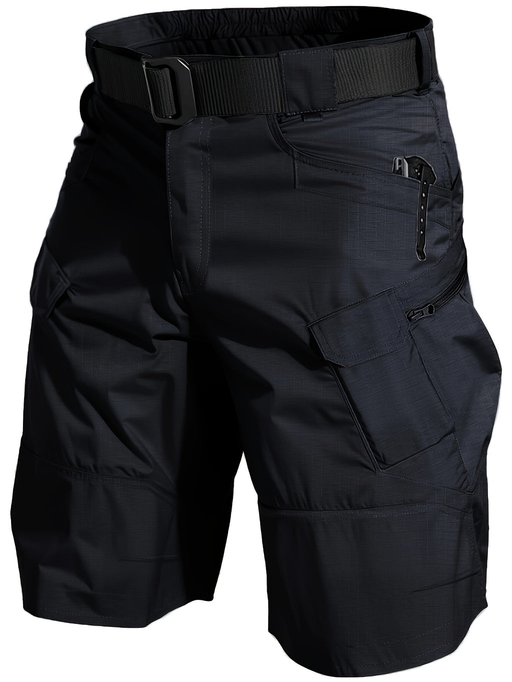 Cargo Shorts for Men 2 Pack – Multi-Pocket 100% Polyester Regular Fit Outdoor Hiking Work Casual Shorts S-XXXL (Black, Gray, Khaki, Army Green)