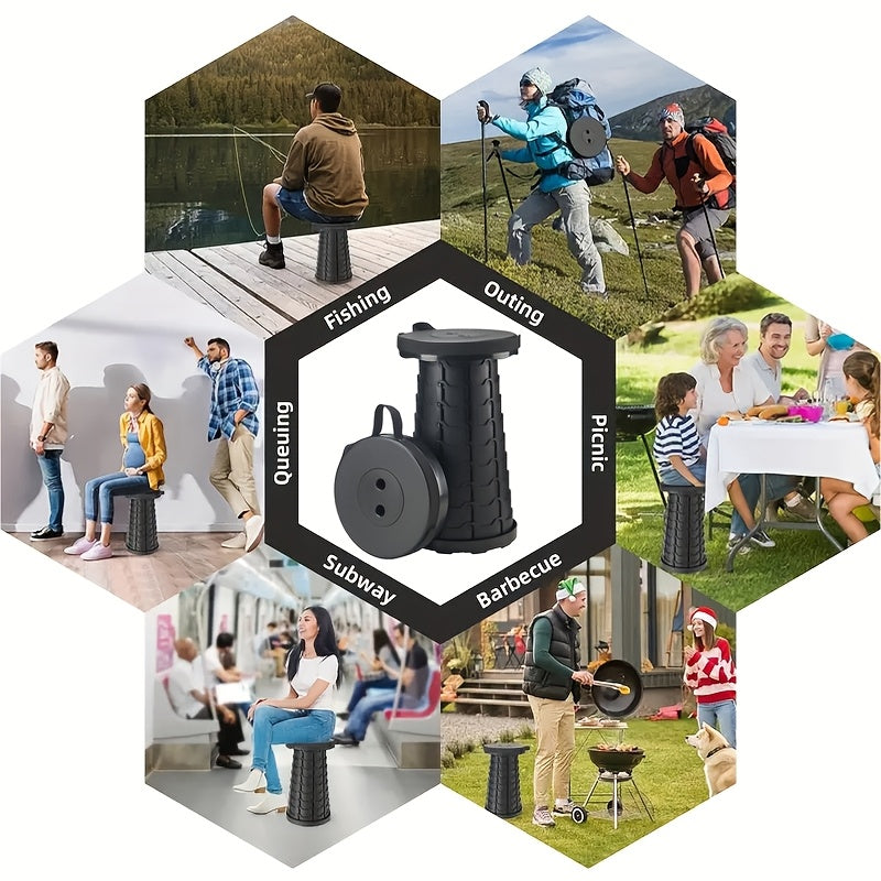 Portable Folding Stool 2 Pack 400 Lbs Capacity Collapsible Lightweight Seat – Camping Fishing Hiking BBQ Kitchen Indoor Outdoor Rainbow Gift