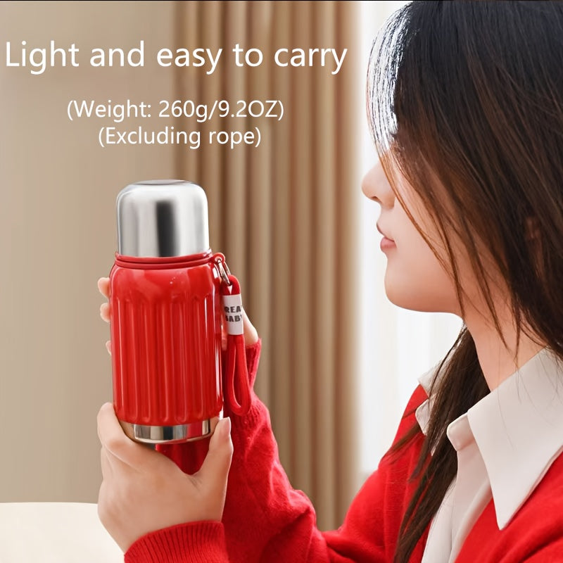 Stainless Steel Thermos 316 Vacuum Insulated Tumbler Keeps Drinks Hot & Cold – Portable Travel Cup for Work School Camping Sports