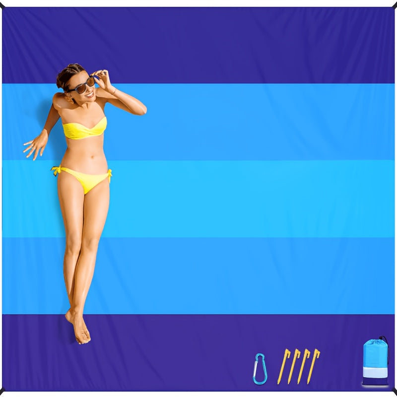 Sand Free Beach Blanket Large Portable Picnic Mat – Waterproof Outdoor Mat for Camping, Travel & Beach Days