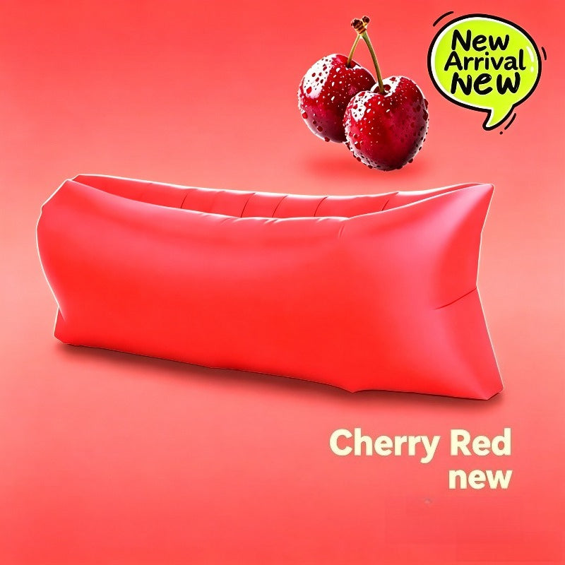 Inflatable Lounger Sofa Bed 1-Person Portable Foldable Air Cushion with Storage Bag for Camping Beach Outdoor Relaxation 6 Colors