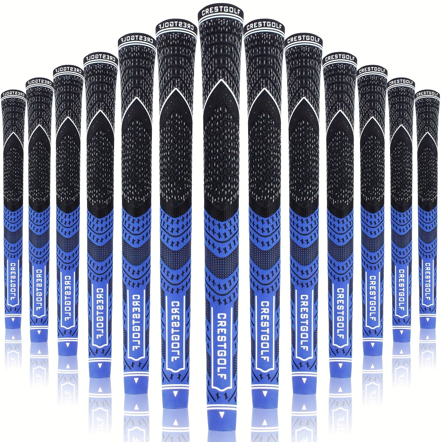 13pcs Golf Grips Set Midsize All Weather Compound Hybrid Rubber Golf Club Grips Ecological Yarn Thread Technology Multiple Colors