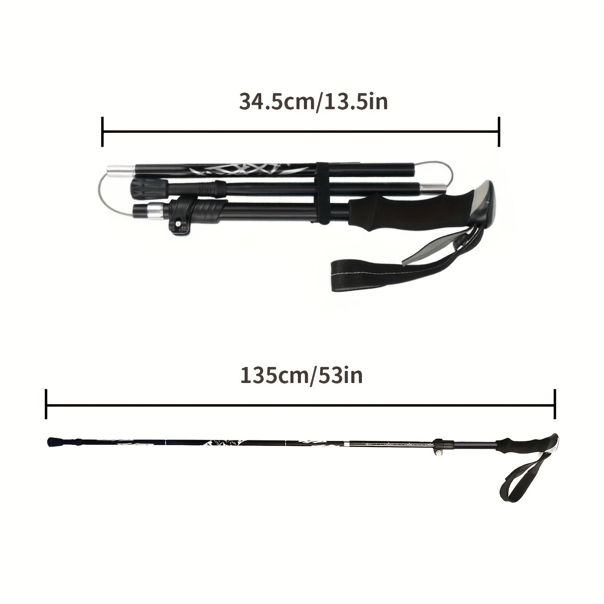 Foldable Trekking Poles 2 Pack with Carrying Case – Lightweight Aluminum Alloy Hiking Sticks, Quick-Lock, Ergonomic Non-Slip Grips for Men & Women Camping Travel, 7 Colors