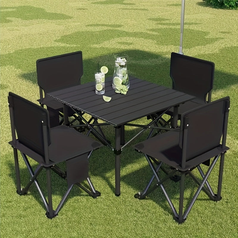 Portable Folding Camping Table with Storage Bag - Lightweight Large Outdoor Picnic Table for Camping, BBQ, Garden, Beach & Backyard, Foldable Camp Table for Family