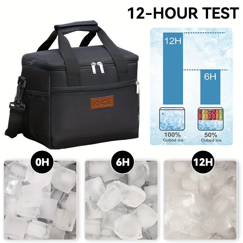 Foldable Insulated Lunch Bag Leakproof Thermal Tote with Aluminum Foil Lining – Keeps Food Cold 6+ Hours for Women Men Kids Work School Picnic