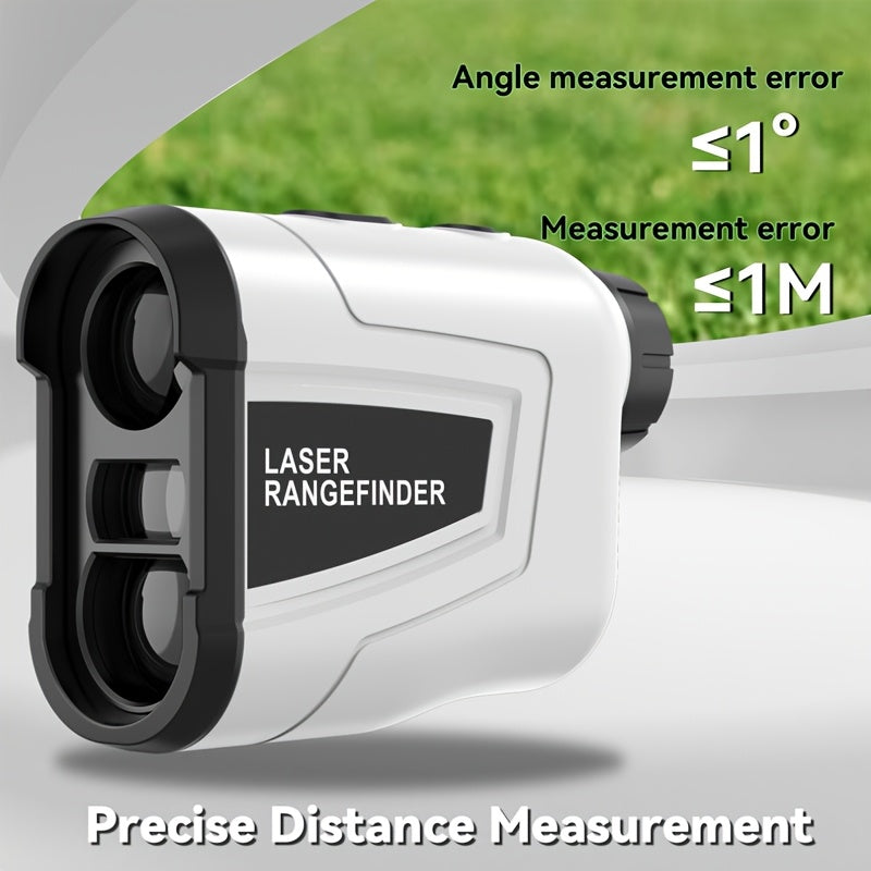Laser Rangefinder 1200 Yards – 6X Magnification, Slope Switch, Pulse Vibration Target Lock & Trajectory Compensation for Golf & Hunting, Type-C Rechargeable
