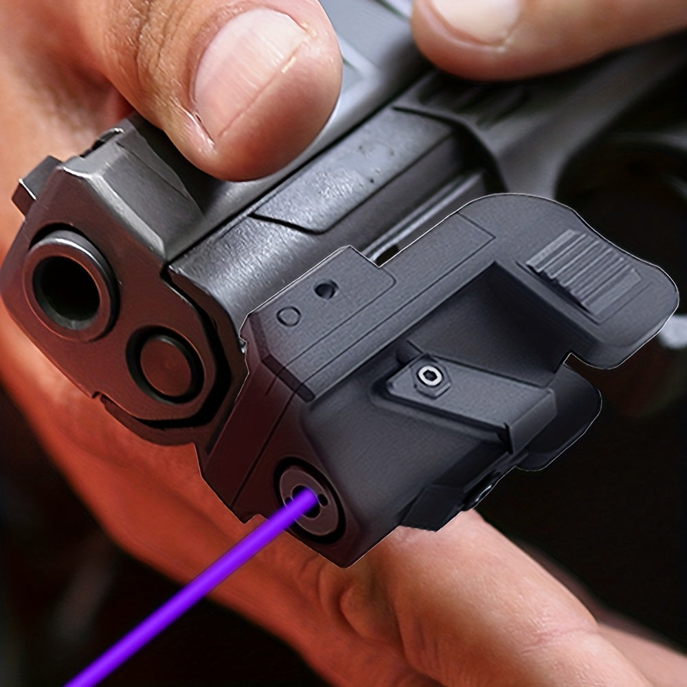 Laser Sight for Pistols and Rifles Picatinny Rail Mount USB Rechargeable Red Green Blue Purple Laser Dot with Strobe Mode Compact Lightweight Class IIIa 5mW