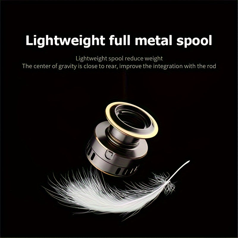 Spinning Fishing Reel Metal Body 5.2:1 Gear Ratio 22LB Drag Left Right Hand – Freshwater Saltwater Reel HE500 to HE7000
