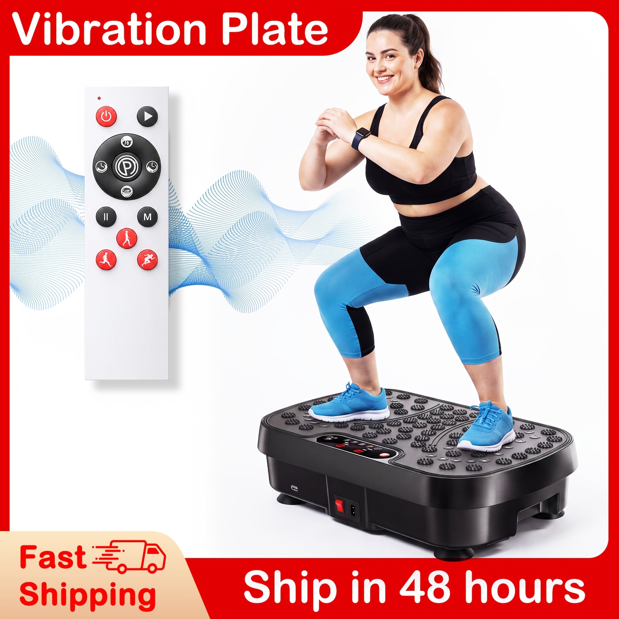 Vibration Plate Exercise Machine for Weight Loss Lymphatic Drainage Full Body Workout 99 Speed Levels Quiet 330lbs Capacity – Portable Home Gym Platform for Muscle Toning Fat Burning