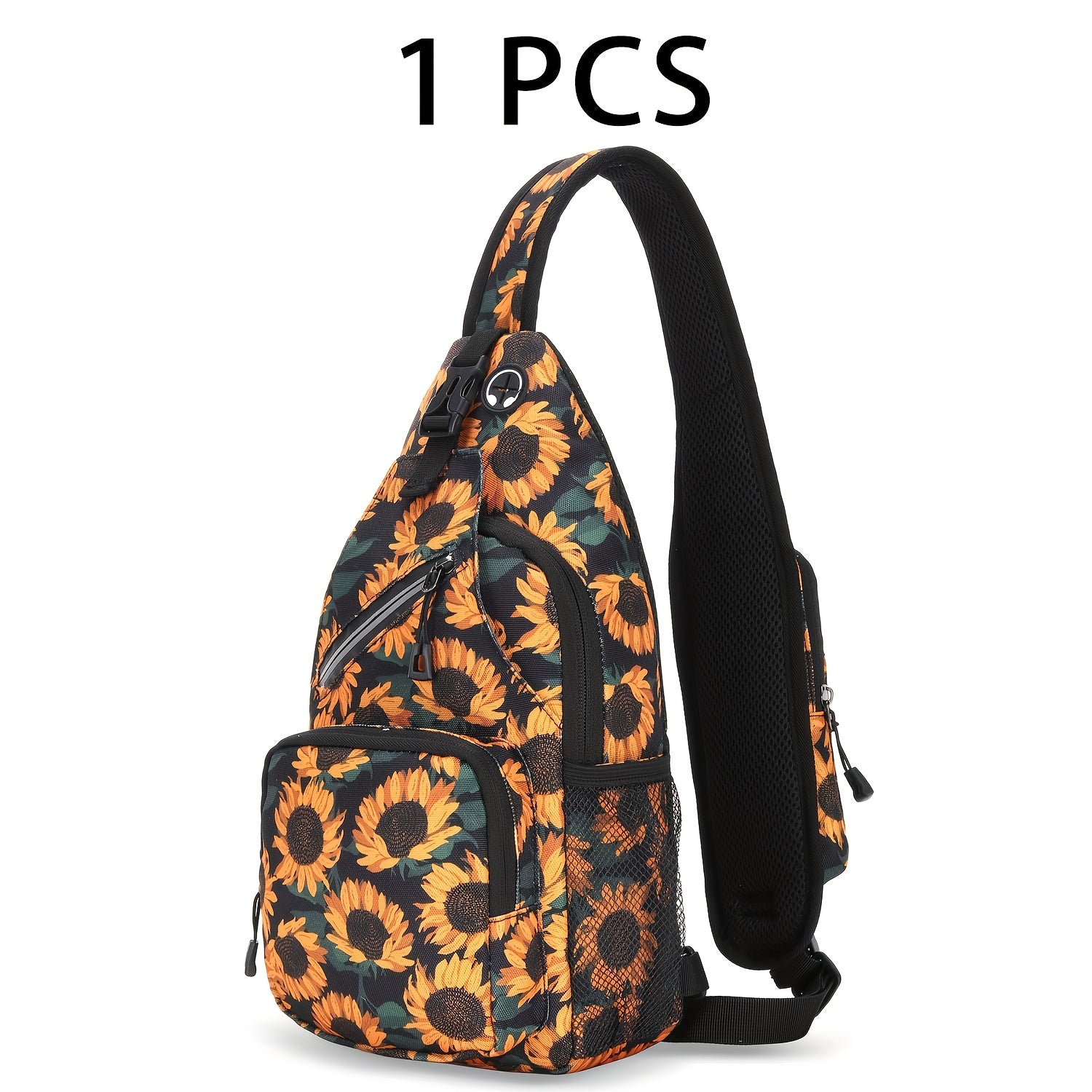 Crossbody Sling Bag for Men Women Large Capacity – Single Shoulder Travel Bag Multi-Purpose Outdoor Hiking Commuter Everyday Carry EDC Bag Secure Zipper Closure Unisex 14 Colors