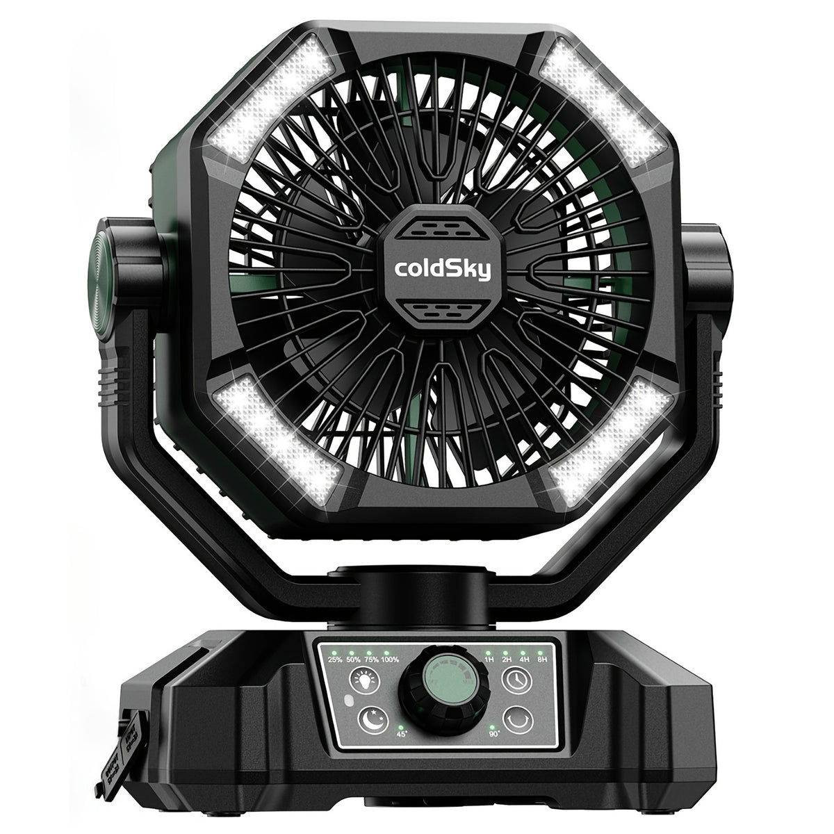 Camping Fan with 20000mAh Battery – 8-Speed Portable Tent Fan, USB Rechargeable, Enhanced Motor, Outdoor Travel Hiking