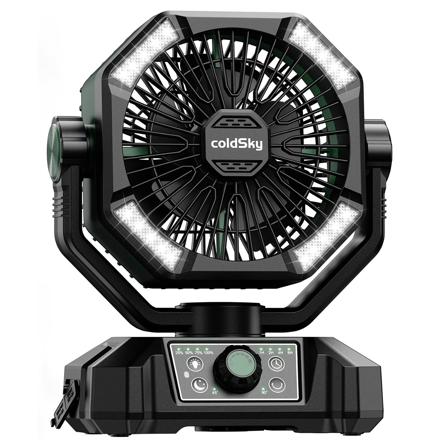 Camping Fan with 20000mAh Battery – 8-Speed Portable Tent Fan, USB Rechargeable, Enhanced Motor, Outdoor Travel Hiking