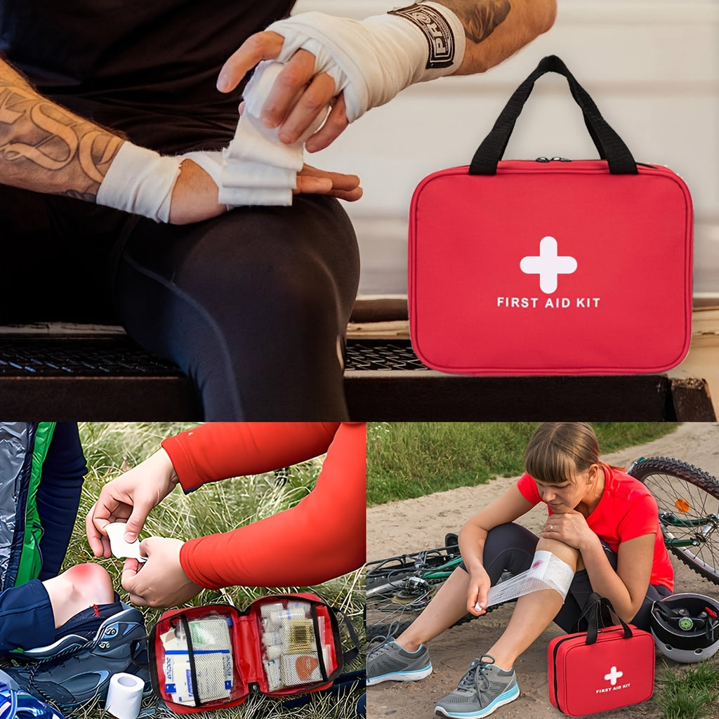 338-Piece First Aid Kit Waterproof Compact Trauma Medical Kit for Home Car Camping Hiking Travel Office Outdoor Emergency