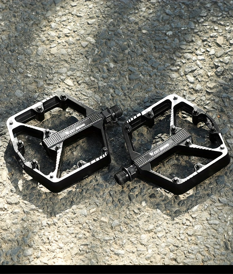 Aluminum Alloy Bicycle Pedals 1 Pair 3 Bearings Lightweight Durable Bike Pedals for Mountain Bikes Road Bikes Easy Install Hexagonal Sleeve Cycling Accessories