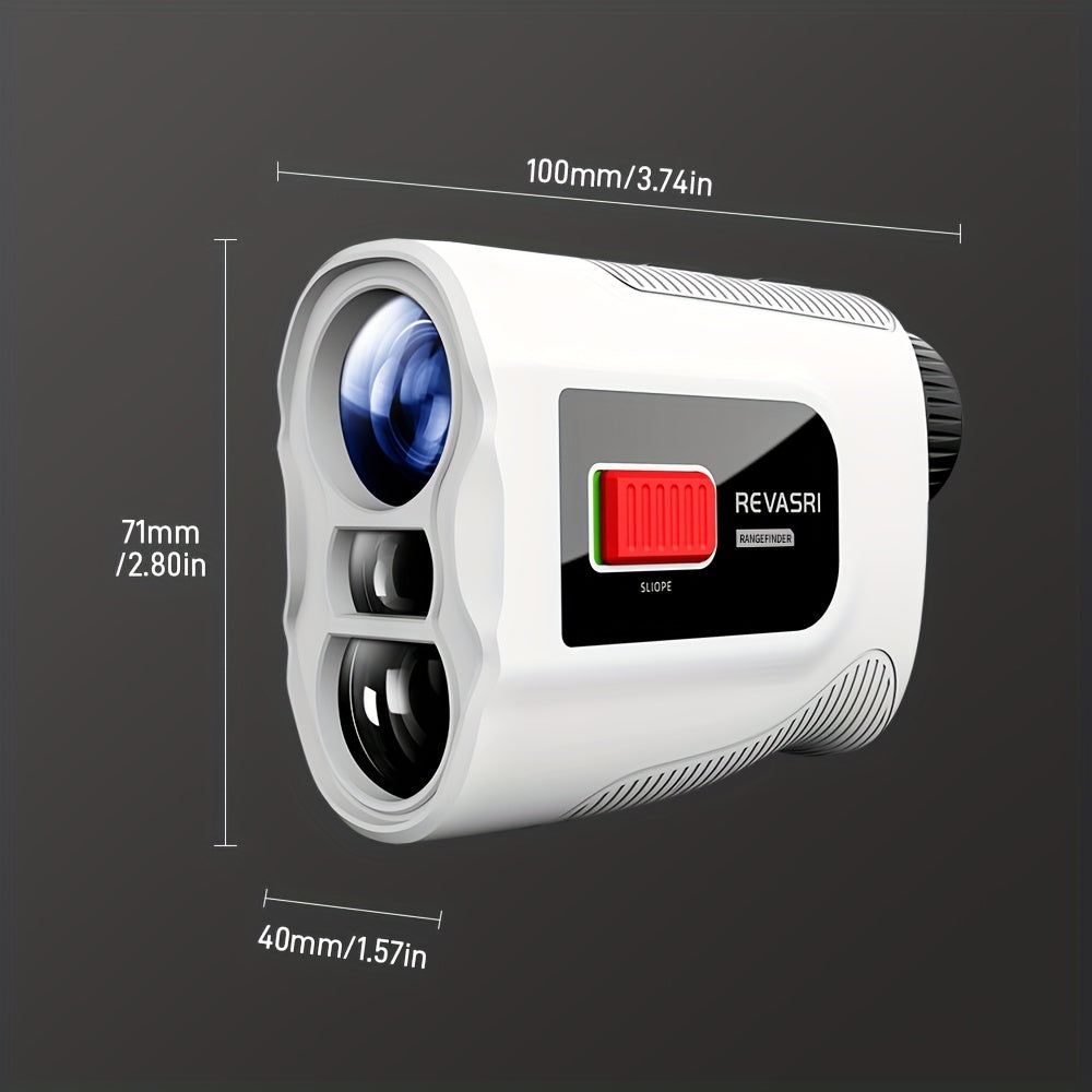 Golf Rangefinder 1000 Yard Laser with Slope Switch Magnetic Strip Flag Lock Vibration – 6x Magnification Rechargeable for Golfers Tournament Legal