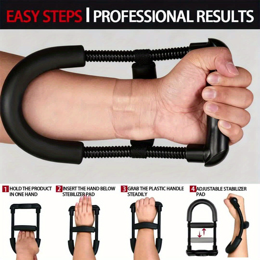 Forearm Strengthener Wrist Exerciser Adjustable Tension Hand Grip Trainer Arm Strength Developer for Home Gym Workout Beginner and Pro 1pc or 2pcs