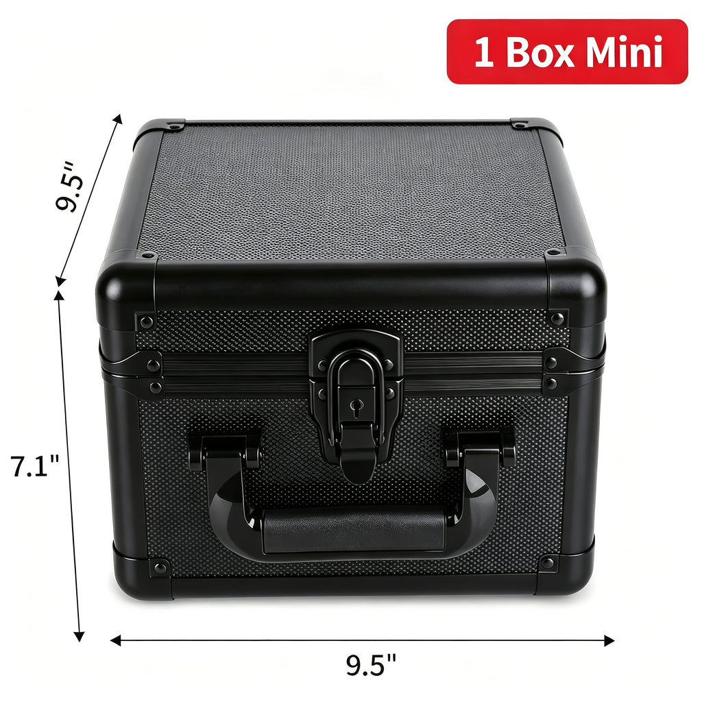 Trading Card Toploader Storage Box – Holds 600+ Cards Fits 3x4 35PT Rigid Card Holders with 18 Dividers & 6 Foam Stoppers for Sports Cards TCG Pokemon Baseball Football Basketball