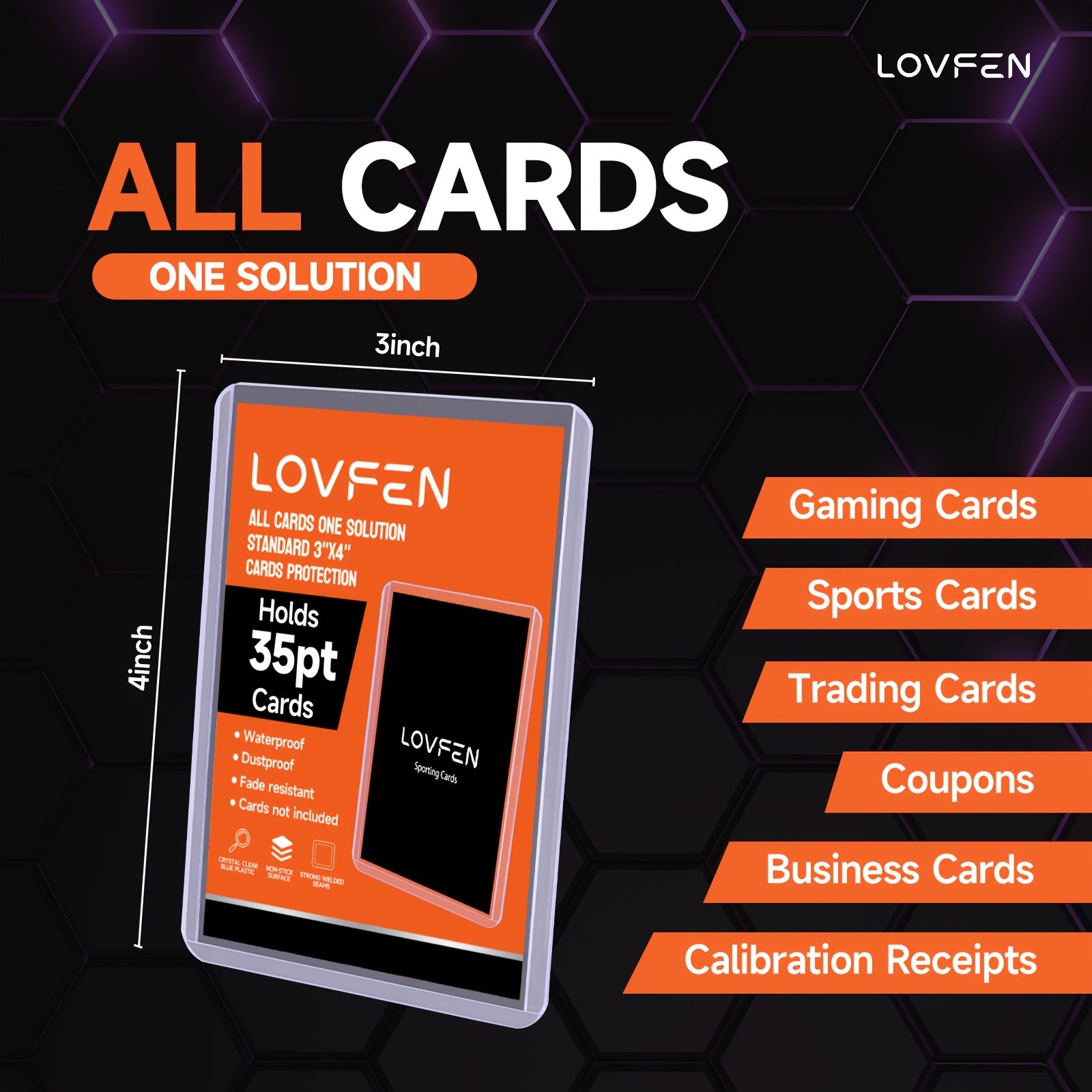 Card Top Loaders 3x4 + Penny Sleeves – Hard Plastic Trading Card Holders 100 200 500 1000 2000 Count for Baseball Football Basketball Pokémon Sports Cards