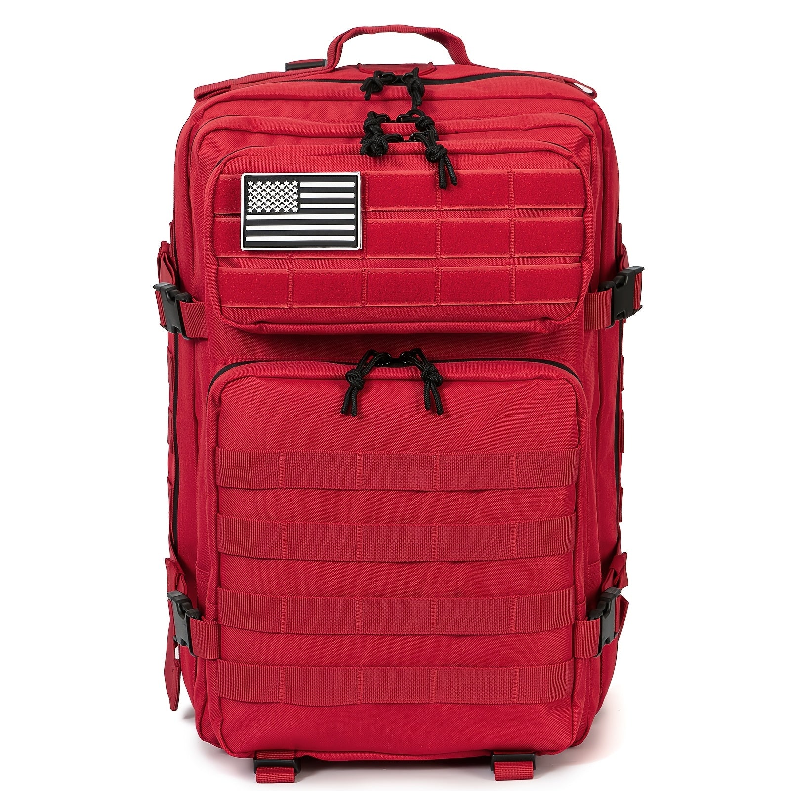 Large Tactical Travel Backpack Carry-On Approved Laptop Compartment Heavy Duty Rucksack Multiple Pockets 13 Colors Hiking Camping School Work Men Women 45L