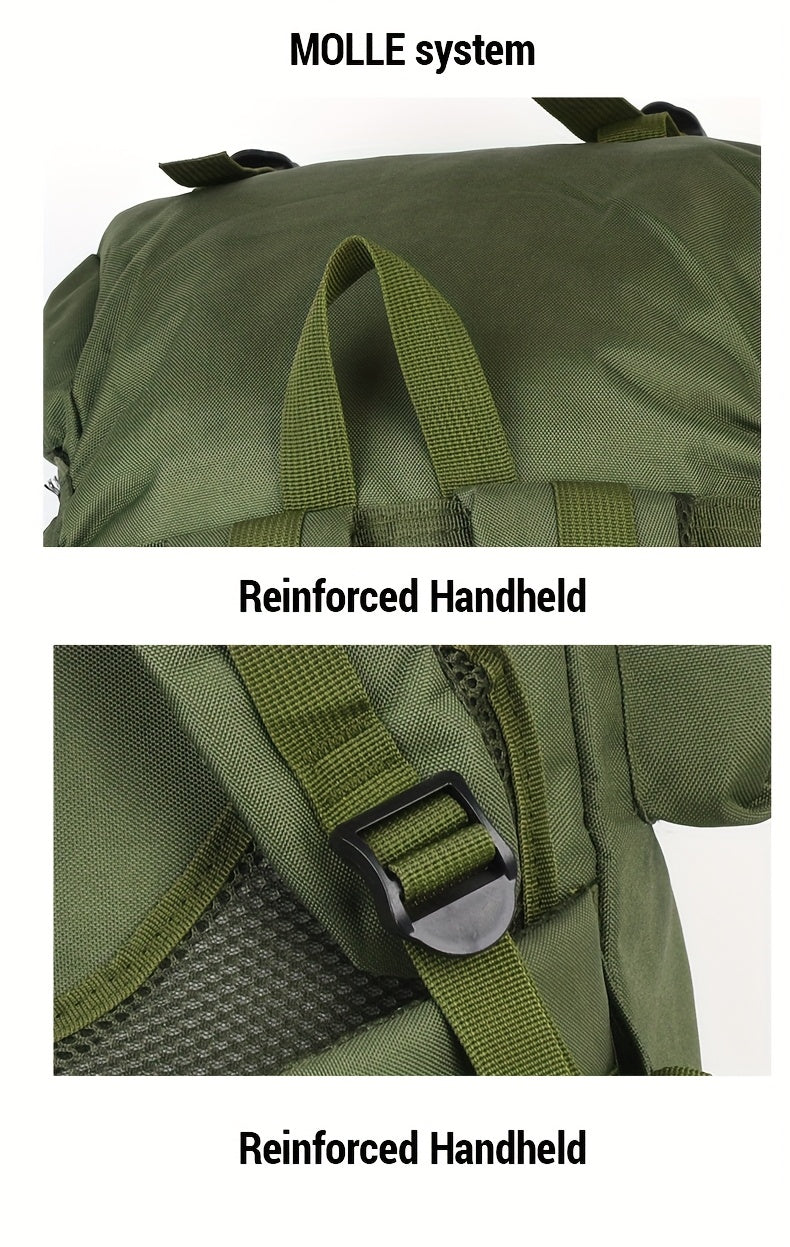 100L Tactical Camouflage Backpack – Large Capacity Hiking Rucksack with Multiple Compartments, Ergonomic Straps for Camping, Trekking, Hunting & Travel