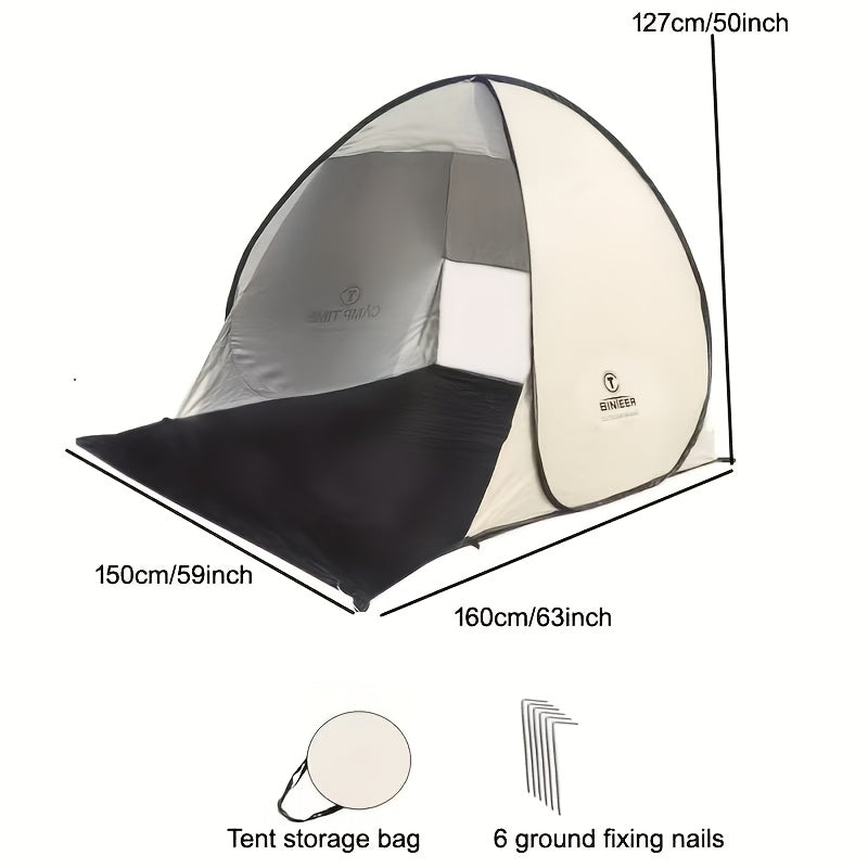 Pop Up Camping Tent 2-3 Person Instant Setup – Portable Sun Shade Shelter with Storage Bag, Foldable Outdoor Canopy for Camping Backyard Garden Beach Hiking Leisure