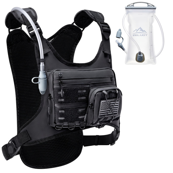 Running Hydration Vest with 3L Water Bladder – Lightweight Adjustable Chest Pack, Reflective Gear Holder for Men & Women, Trail Running, Hiking & Marathon, 7 Colors
