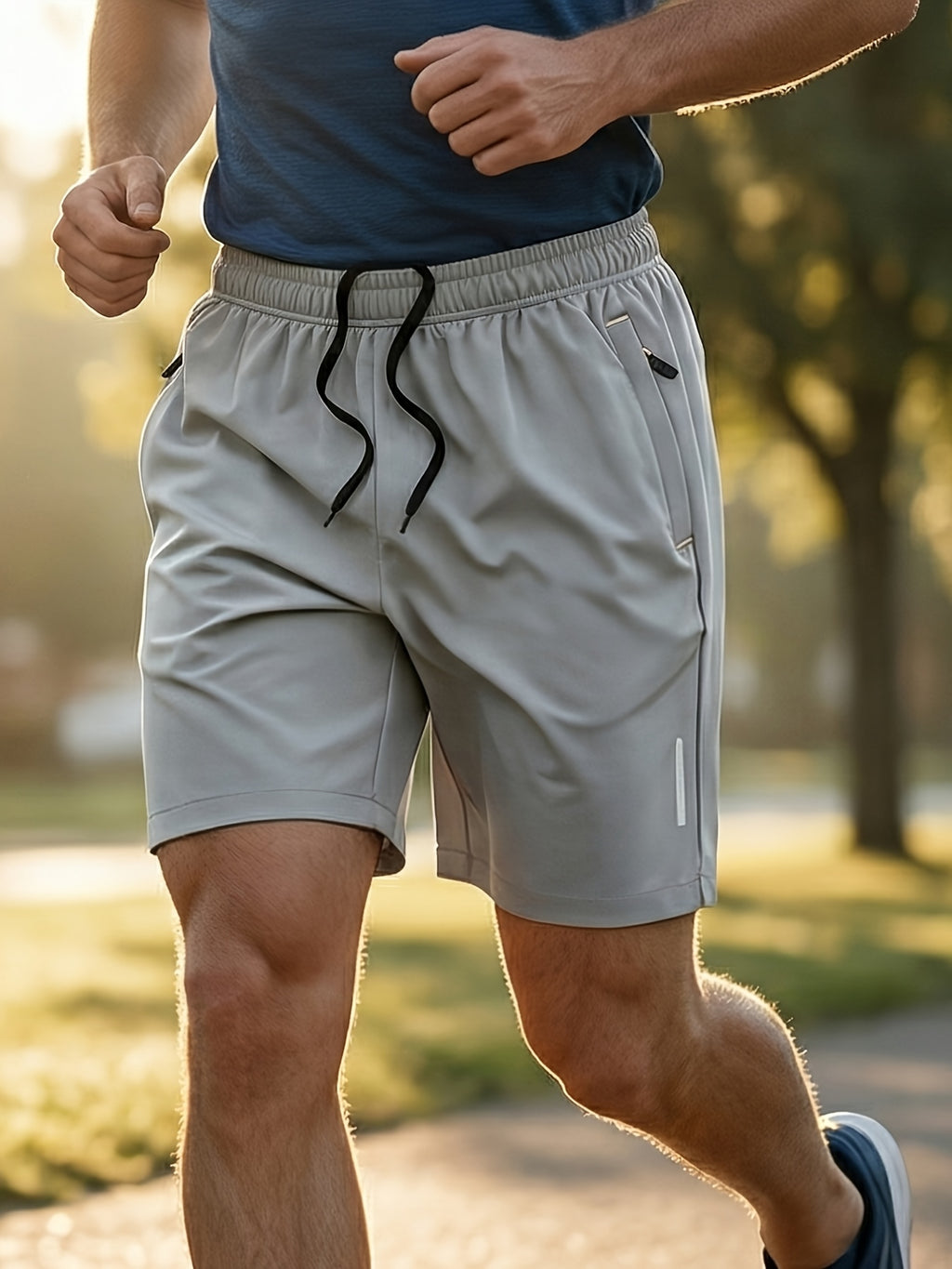 Men's Athletic Shorts 4 Pack Quick Dry Lightweight Running Shorts with Zipper Pockets Drawstring Waist Gym Workout Casual Loose Fit XS-XXXL
