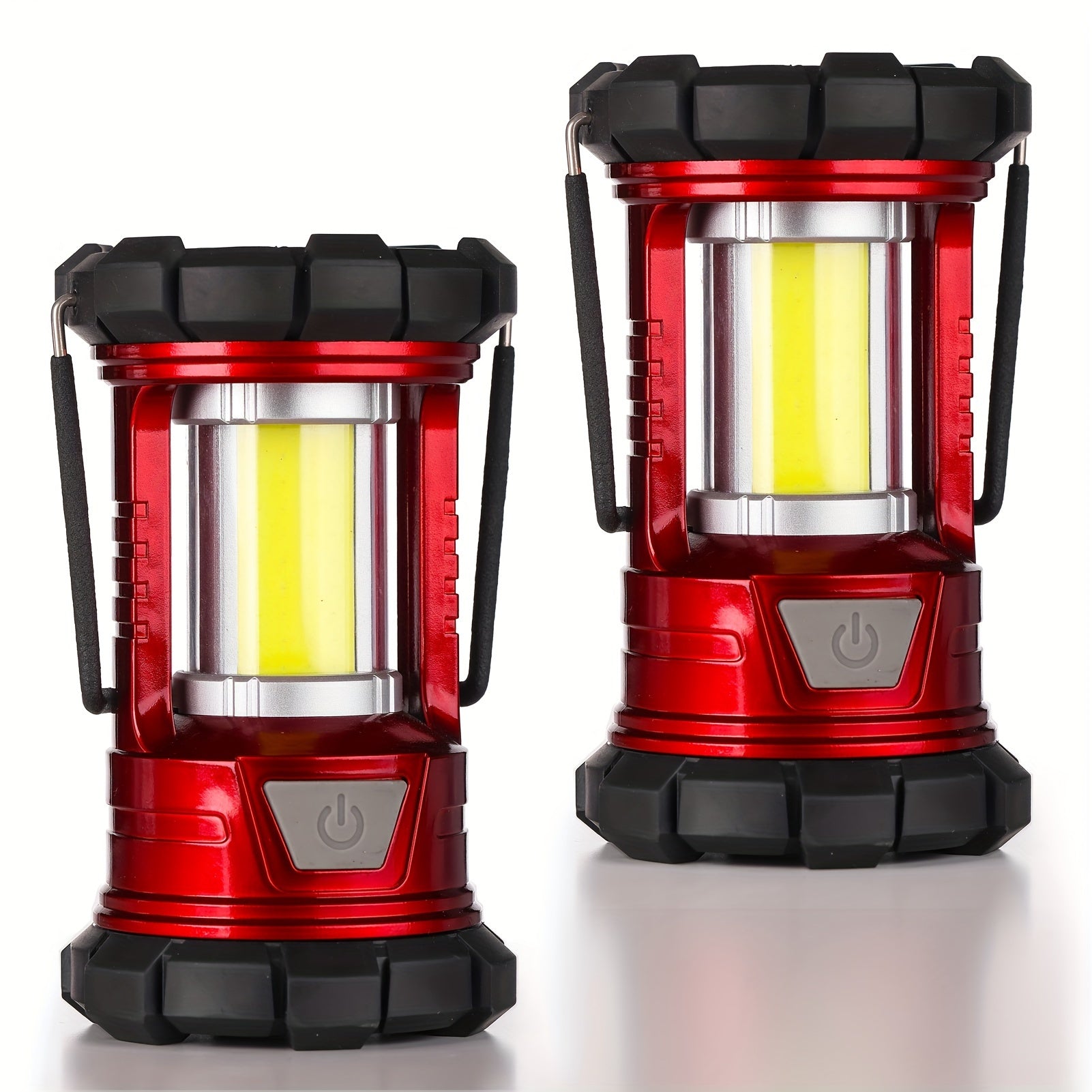 Rechargeable Camping Lantern 2-Pack – 1500LM LED Camp Light with Phone Charger 3 Light Modes Portable Hurricane Lantern for Emergency Outdoor Power Outage