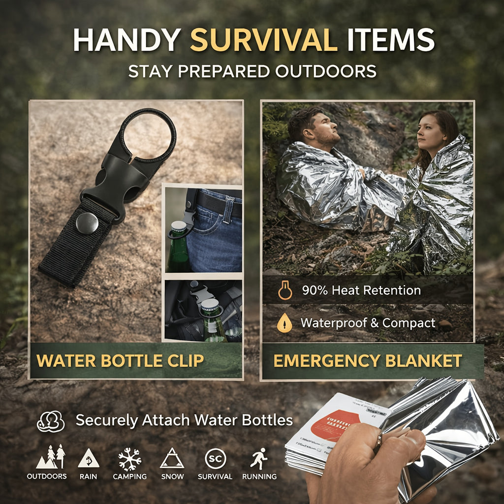 Survival Kit 19-in-1 Outdoor Emergency Gear Set with Carry Box – Camping Accessories Tactical Gear for Camping Hiking Hunting Fishing
