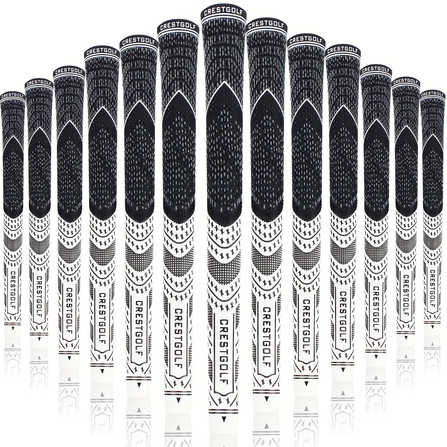13pcs Golf Grips Set Midsize All Weather Compound Hybrid Rubber Golf Club Grips Ecological Yarn Thread Technology Multiple Colors