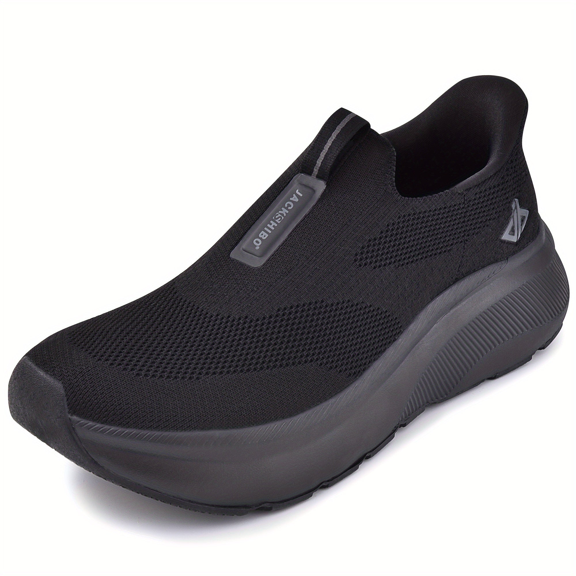 Mens Slip-In Hands Free Sneakers – Wide Toe Box, Arch Support, Orthopedic Walking Shoes with Zero Drop Sole & Metatarsal Pads, US 8-13