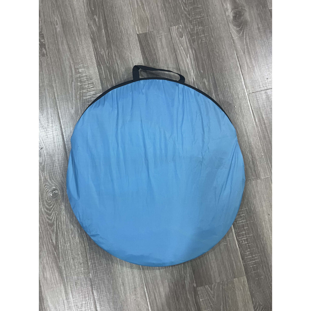 Pop-Up Beach Tent with UV Sun Protection – Portable Quick Setup Sun Shade Shelter for Beach Camping Hiking Travel Family Outings Optional Beach Mat Bundle Blue Pink