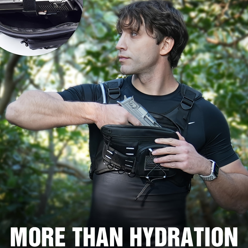 Running Hydration Vest with 3L Water Bladder – Lightweight Adjustable Chest Pack, Reflective Gear Holder for Men & Women, Trail Running, Hiking & Marathon, 7 Colors