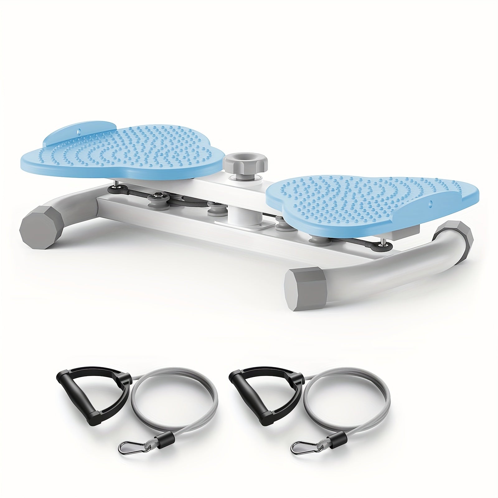 Waist Twisting Board Ab Twister Exercise Machine 360LBS Noiseless Home Gym Digital Display Tracks Time Reps Calories with Figure-8 Resistance Band for Core Workout
