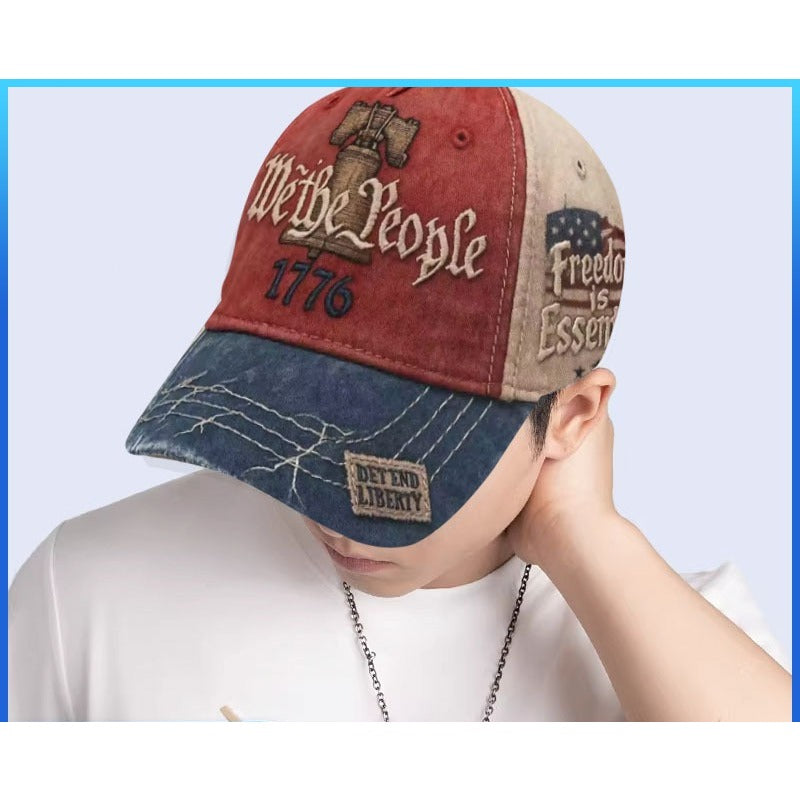 Embroidered Baseball Cap Vintage Water Washed Hat for Men and Women Adjustable Unisex Trendy Dad Hat 2025