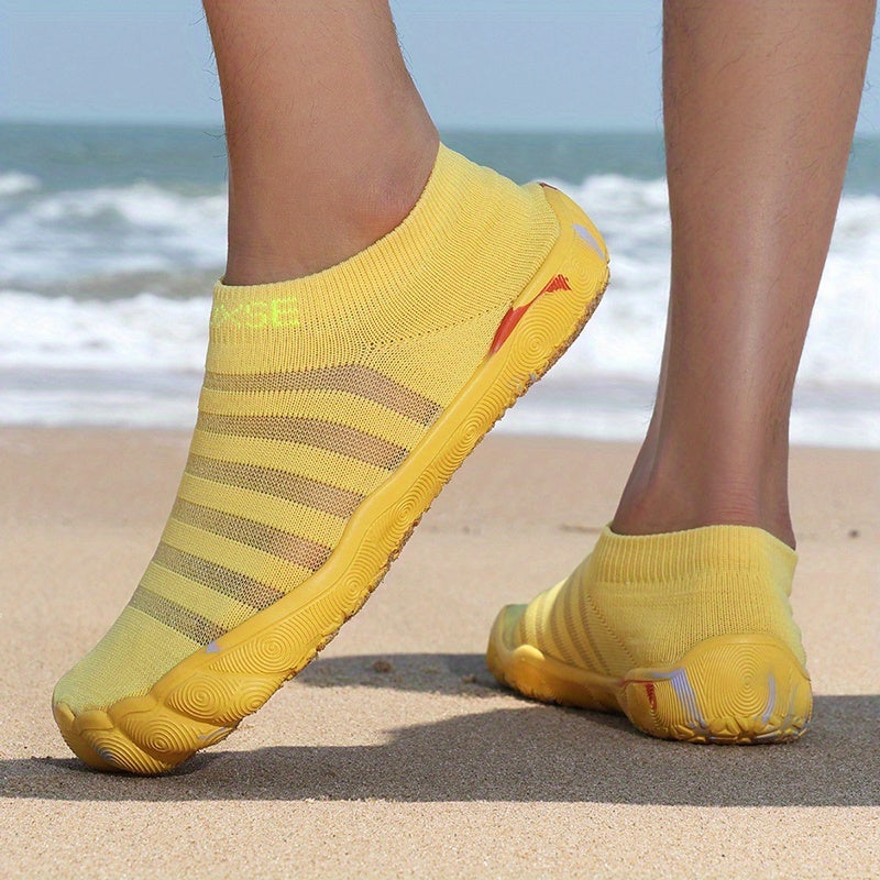 Women's Lightweight Water Shoes Breathable Outdoor Hiking Beach River Wading - TPR Sole Ergonomic Design All Season Footwear - White Black Yellow Red US 5 to 13