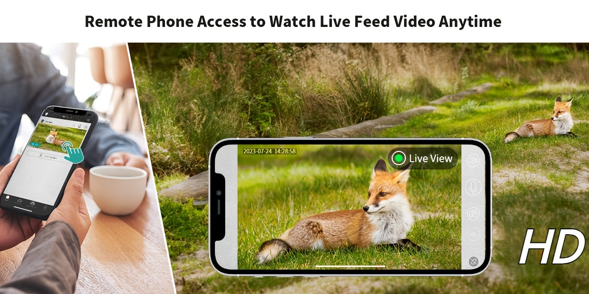 4G LTE Solar Cellular Trail Camera 4K HD Night Vision Remote Viewing – Built-In SIM Card IP65 Waterproof Hunting Camera No WiFi Needed 1pc/4pcs