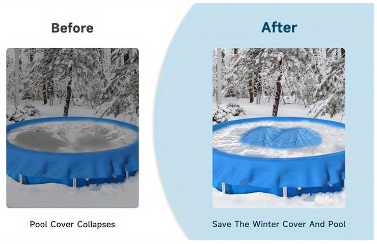 Pool Pillow for Above Ground Pool Winter Closing – 4ft Round 0.4mm Thick PVC Air Pillow Winterizing Kit, Supports Pool Cover, 1-4 Pack Options