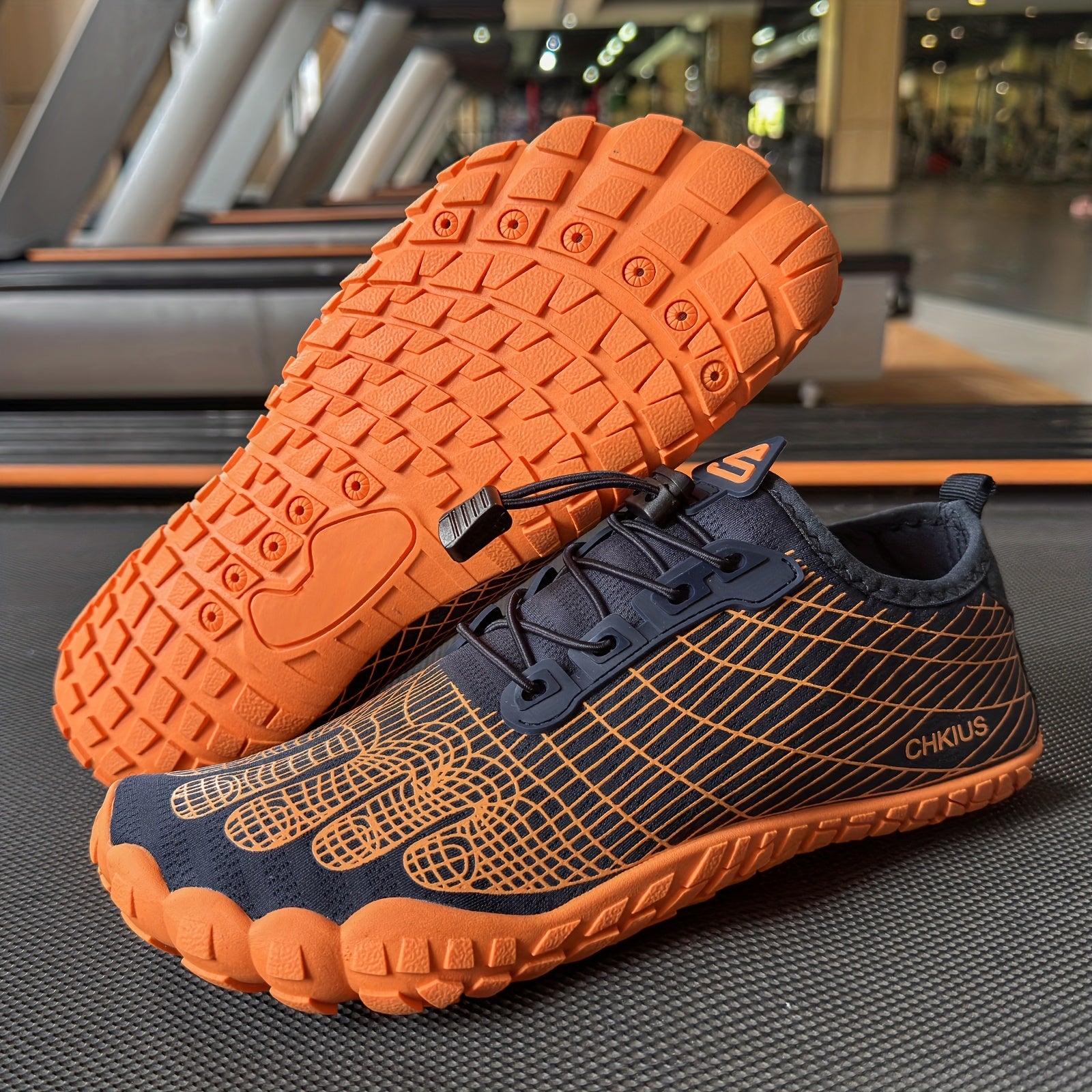 Water Shoes for Men Women Quick Dry Lightweight Beach Swimming Aqua Shoes - Non-Slip Rubber Sole for Hiking Yoga Diving Fitness - Lace Up Striped Design US 4.5-14 Blue Orange Black Gray White Red