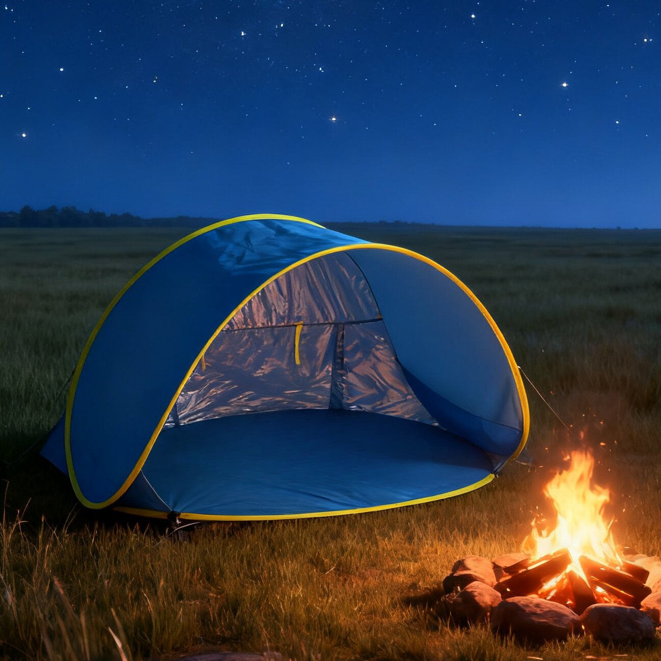 Pop-Up Beach Tent with UV Sun Protection – Portable Quick Setup Sun Shade Shelter for Beach Camping Hiking Travel Family Outings Optional Beach Mat Bundle Blue Pink