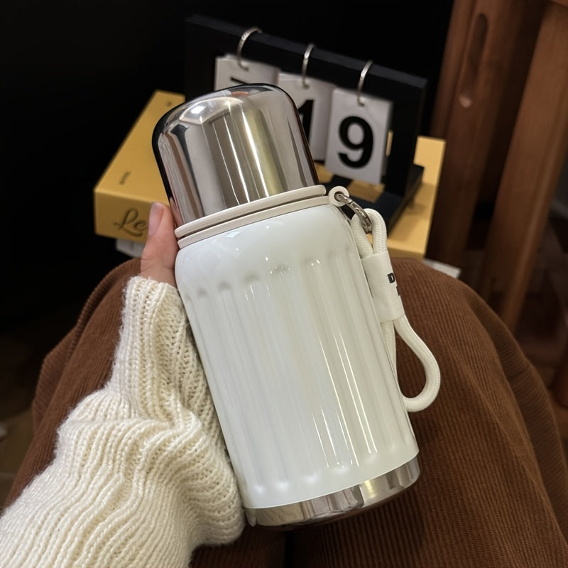 Stainless Steel Thermos 316 Vacuum Insulated Tumbler Keeps Drinks Hot & Cold – Portable Travel Cup for Work School Camping Sports