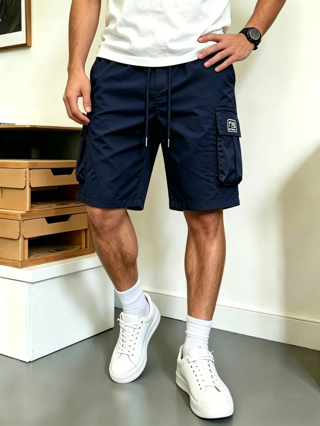 4-Pack Men's Cargo Shorts Multi-Pocket Utility Outdoor Shorts – Relaxed Fit Casual Bottoms for Camping, Walking & Streetwear, S-XXXL