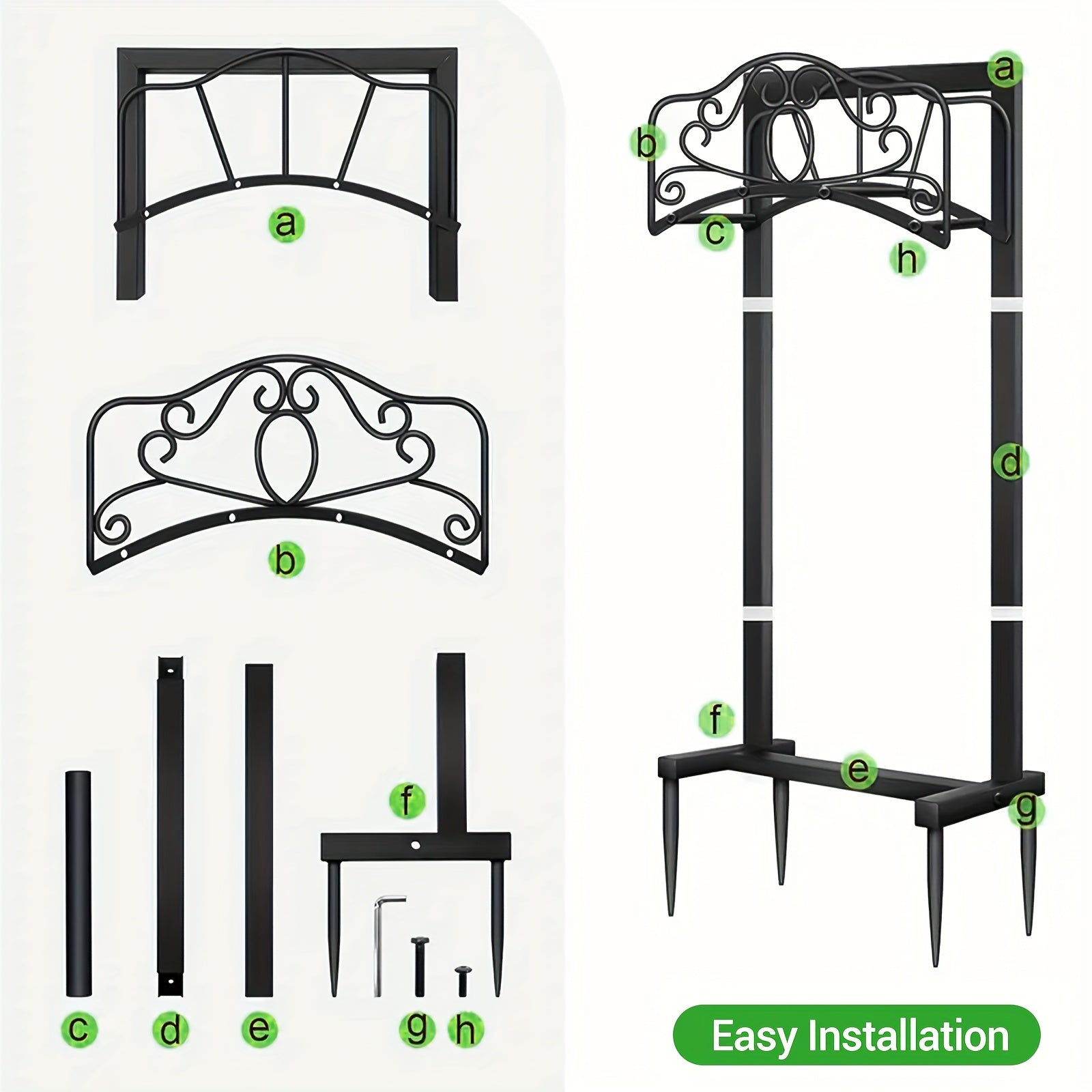 Garden Hose Holder Outdoor Wall Mount & Freestanding Hose Reel Rack – Heavy Duty Metal, Rust-Resistant, Multi-Style Options for Lawn Patio Yard