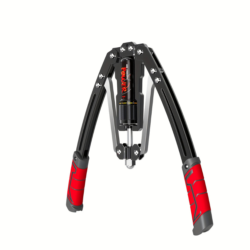 Hydraulic Arm Trainer 22-440 lbs 20-Level Resistance Home Gym Upper Body Strength Machine Chest Shoulder Back Bicep Foldable Carbon Steel Non-Slip